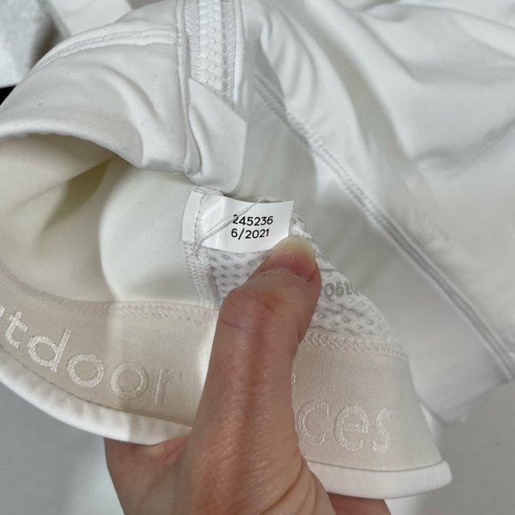 Outdoor Voices Powerhouse White Zip Sports Bra-Size L/XL C cup - Picture 9 of 10